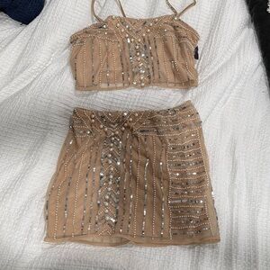 Show me your mumu Embellished skirt Set